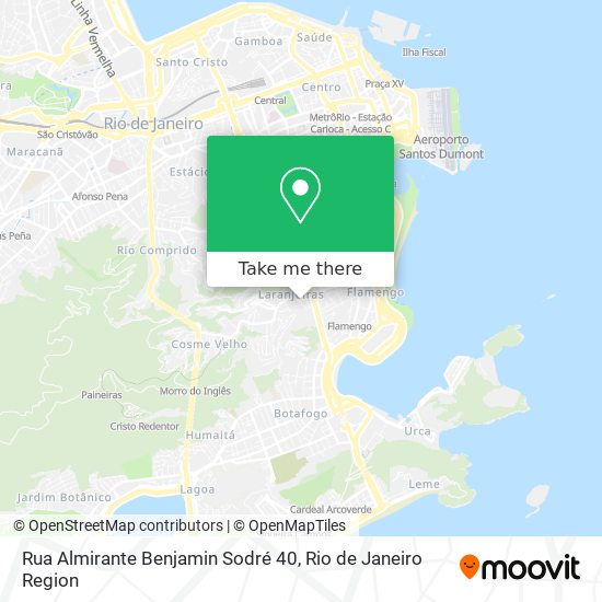 Mapa Rua Almirante Benjamin Sodré 40