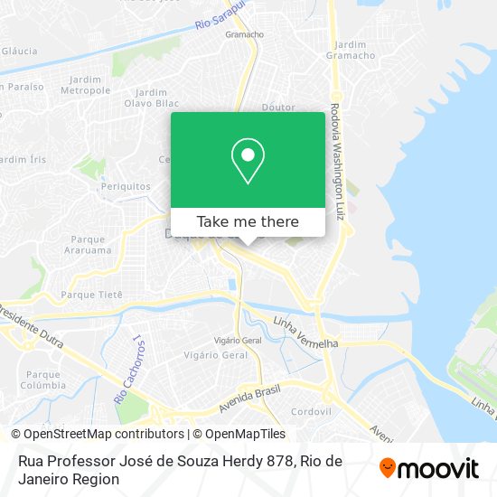 Rua Professor José de Souza Herdy 878 map