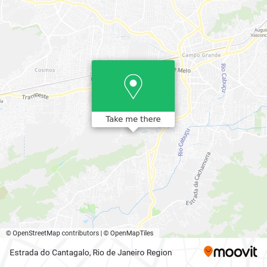 Mapa Estrada do Cantagalo