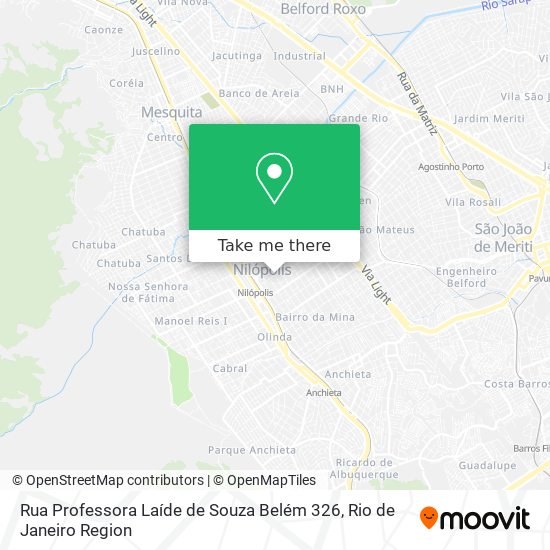 Mapa Rua Professora Laíde de Souza Belém 326