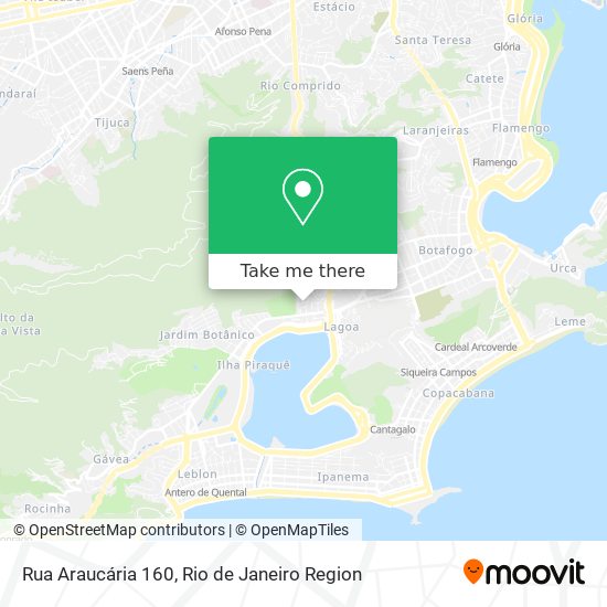 Rua Araucária 160 map