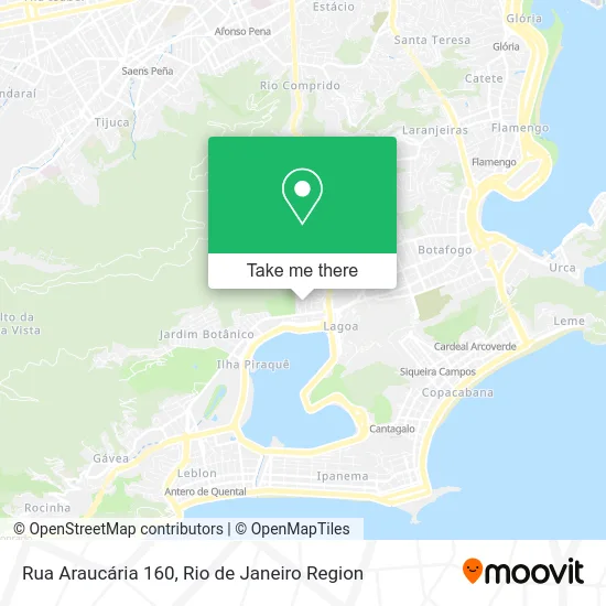 Rua Araucária 160 map