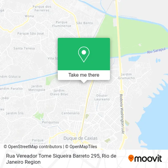 Rua Vereador Tome Siqueira Barreto 295 map