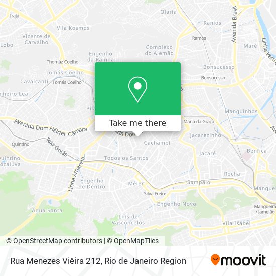 Mapa Rua Menezes Viêira 212