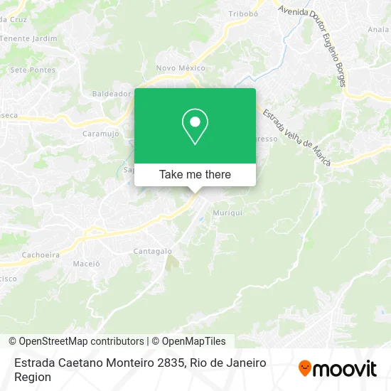 Estrada Caetano Monteiro 2835 map