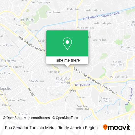 Rua Senador Tarcísio Meira map