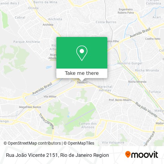Rua João Vicente 2151 map