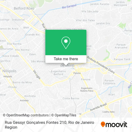 Rua Gessyr Gonçalves Fontes 210 map