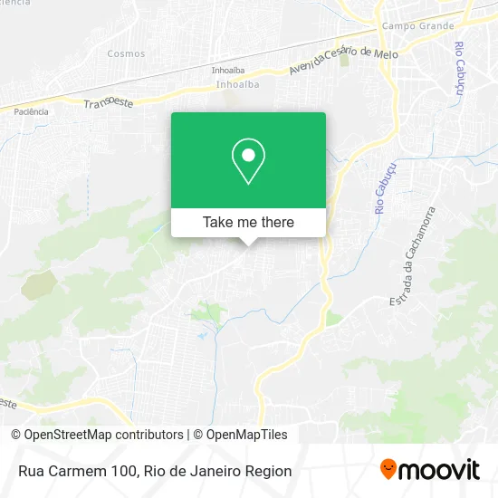 Rua Carmem 100 map