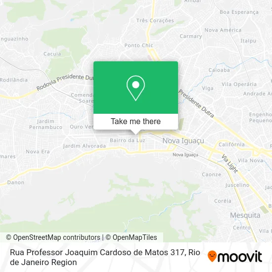 Rua Professor Joaquim Cardoso de Matos 317 map