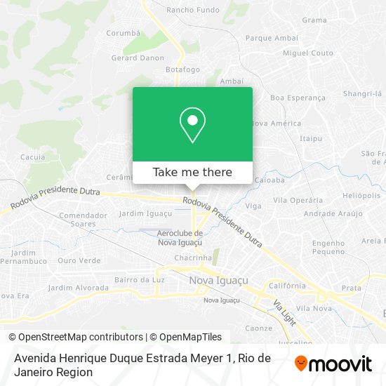 Mapa Avenida Henrique Duque Estrada Meyer 1