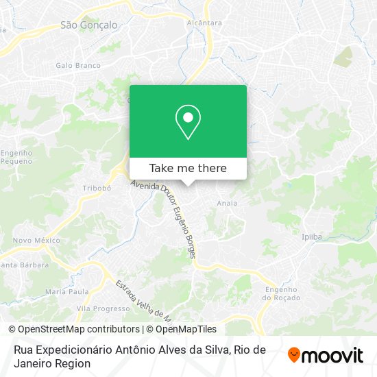 Rua Expedicionário Antônio Alves da Silva map