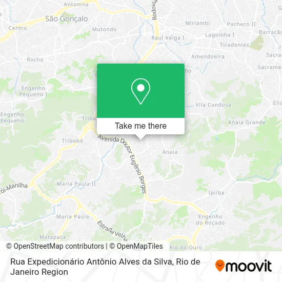 Rua Expedicionário Antônio Alves da Silva map