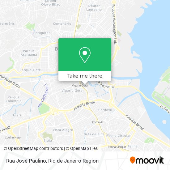 Mapa Rua José Paulino