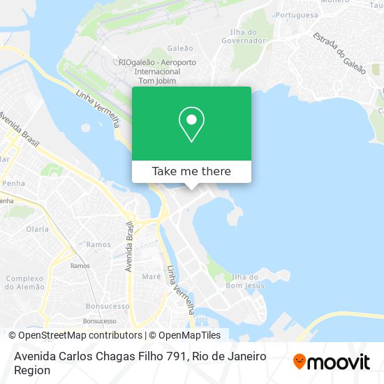 Mapa Avenida Carlos Chagas Filho 791