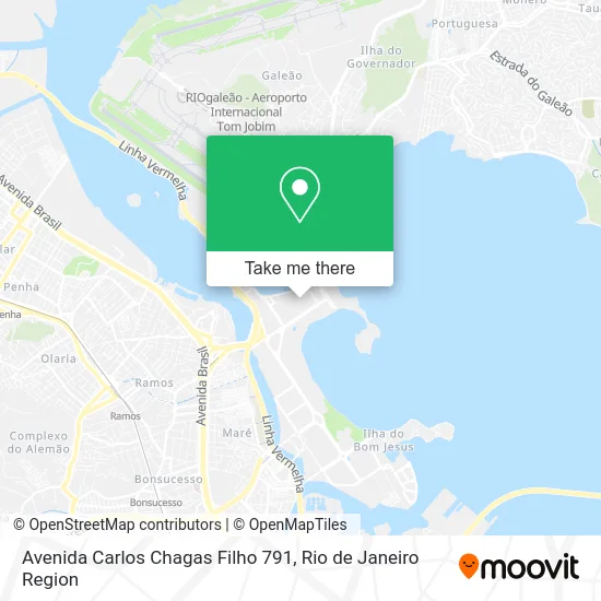 Avenida Carlos Chagas Filho 791 map