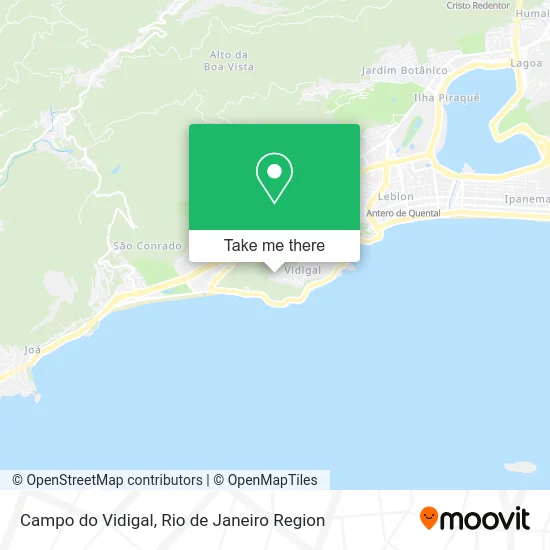 Campo do Vidigal map