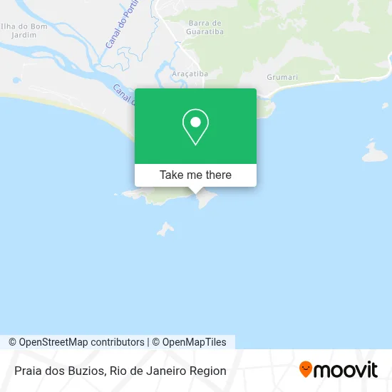 Praia dos Buzios map