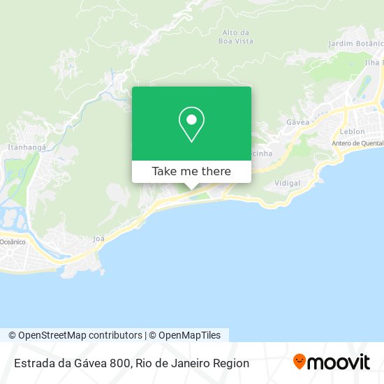 Mapa Estrada da Gávea 800