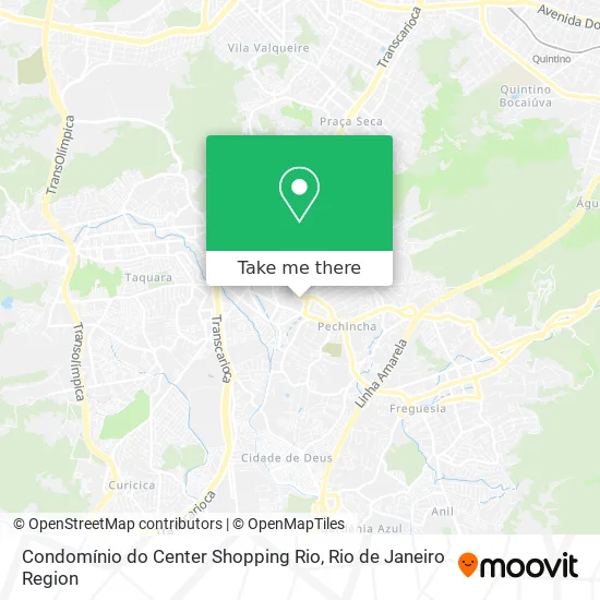 Condomínio do Center Shopping Rio map