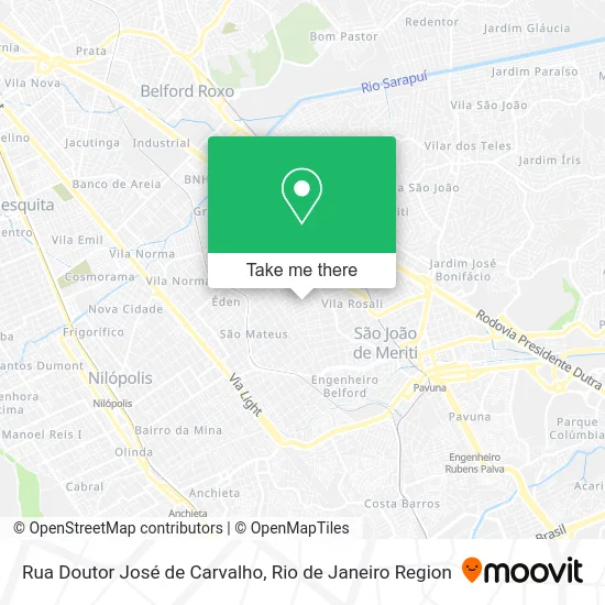 Rua Doutor José de Carvalho map