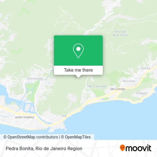 Pedra Bonita map