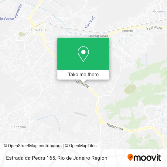 Estrada da Pedra 165 map