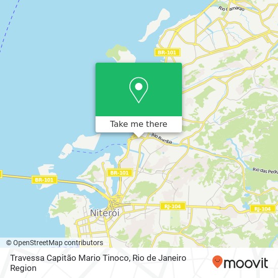 Mapa Travessa Capitão Mario Tinoco