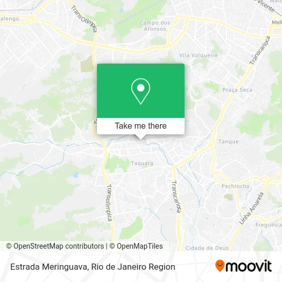 Estrada Meringuava map