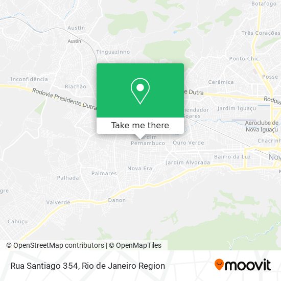 Mapa Rua Santiago 354