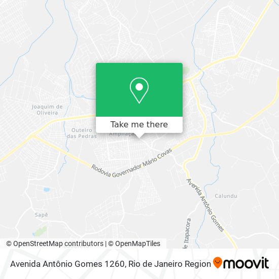 Avenida Antônio Gomes 1260 map