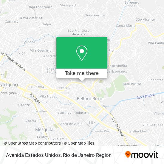 Avenida Estados Unidos map