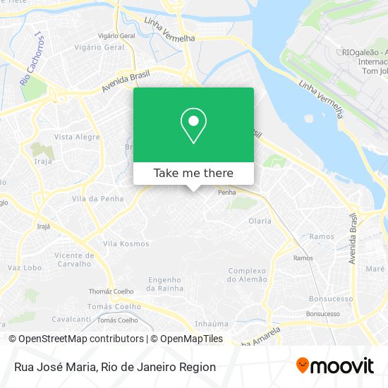 Mapa Rua José Maria