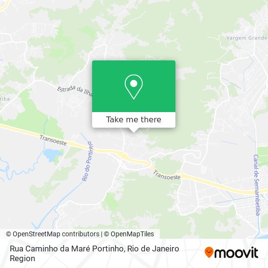 Mapa Rua Caminho da Maré Portinho