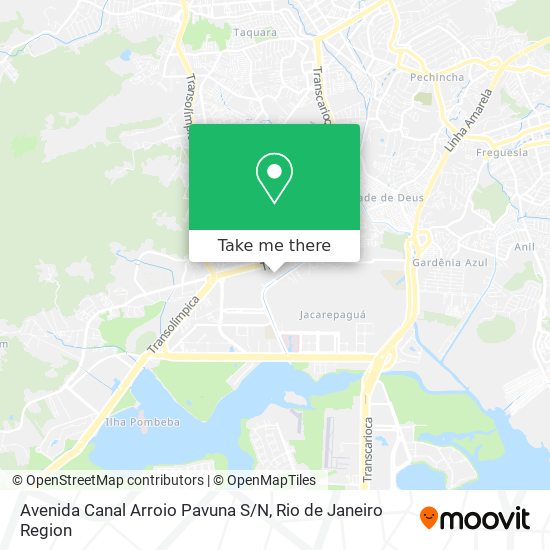Avenida Canal Arroio Pavuna S / N map