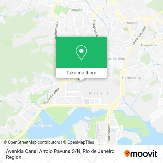 Avenida Canal Arroio Pavuna S / N map