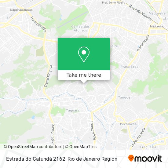 Estrada do Cafundá 2162 map