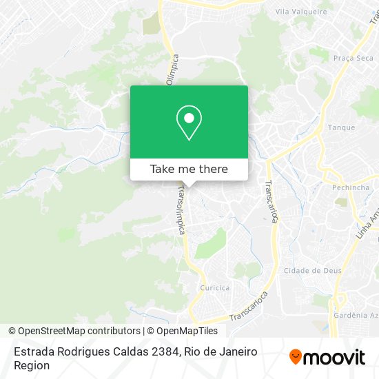 Mapa Estrada Rodrigues Caldas 2384