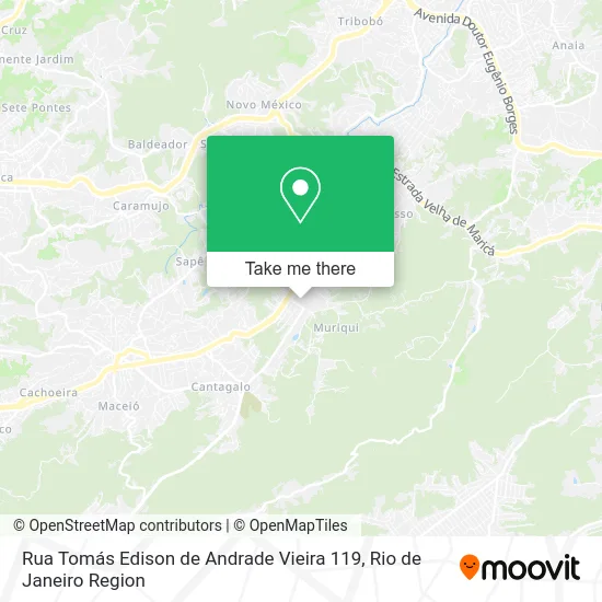 Rua Tomás Edison de Andrade Vieira 119 map