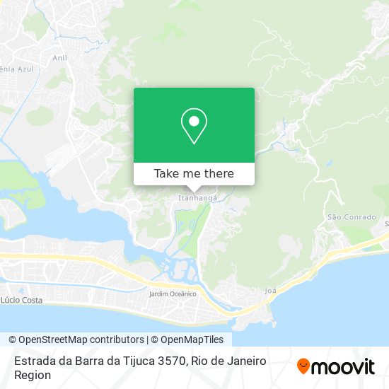 Mapa Estrada da Barra da Tijuca 3570