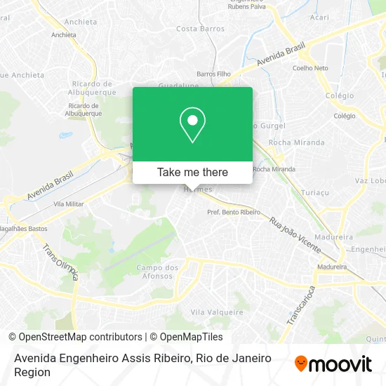 Avenida Engenheiro Assis Ribeiro map