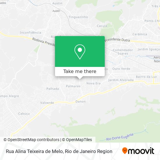 Rua Alina Teixeira de Melo map