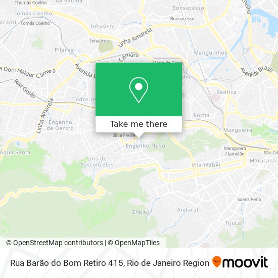 Mapa Rua Barão do Bom Retiro 415