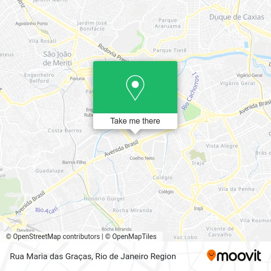 Rua Maria das Graças map