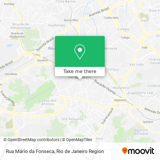 Mapa Rua Mário da Fonseca