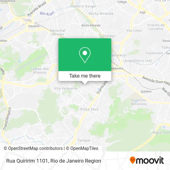 Rua Quiririm 1101 map