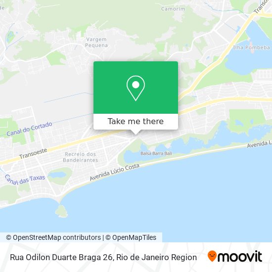 Mapa Rua Odilon Duarte Braga 26