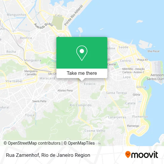 Rua Zamenhof map