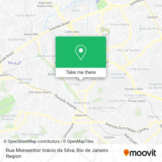 Rua Monsenhor Inácio da Silva map