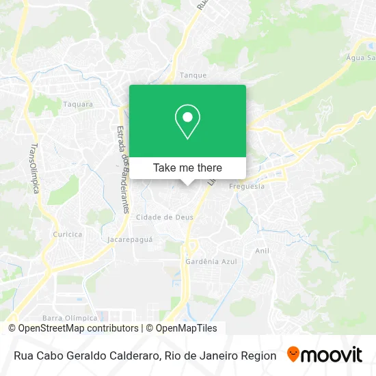 Rua Cabo Geraldo Calderaro map